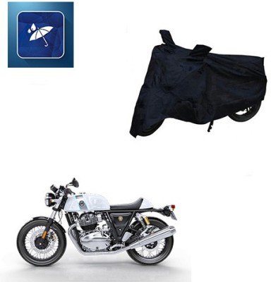 Atulit enterprises Two Wheeler Cover for Royal Enfield(Continental GT, Black)