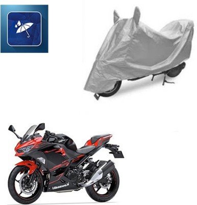 Atulit enterprises Two Wheeler Cover for Kawasaki(Ninja 250, Silver)