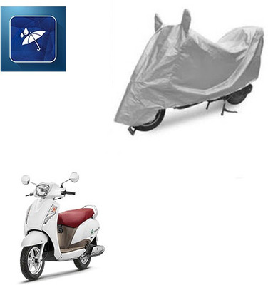 Atulit enterprises Two Wheeler Cover for Suzuki(Access, Silver)