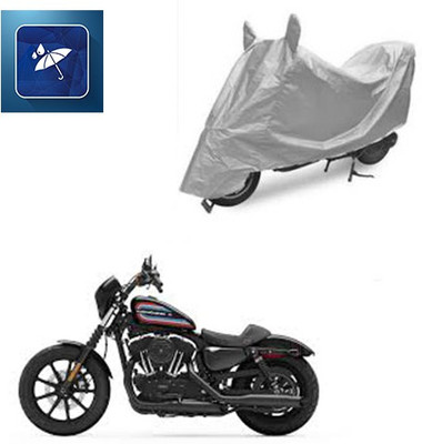Atulit enterprises Two Wheeler Cover for Harley Davidson(XL 1200, Silver)