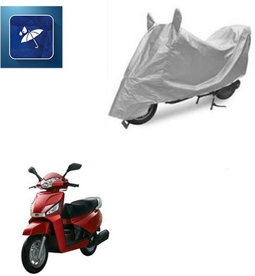SRENTERPRISES Two Wheeler Cover for Mahindra(Gusto, Silver)