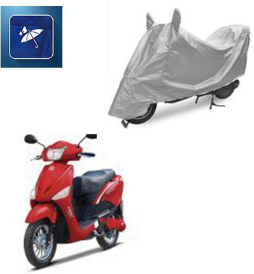 Atulit enterprises Two Wheeler Cover for Hero(E Scoot, Silver)
