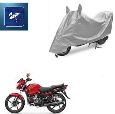 Atulit enterprises Two Wheeler Cover for Hero(Glamour FI, Silver)
