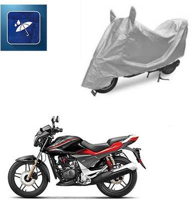 SRENTERPRISES Two Wheeler Cover for Hero(CBZ Extreme, Silver)