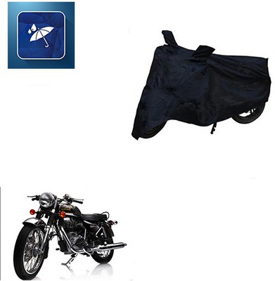 Atulit enterprises Two Wheeler Cover for Royal Enfield(Electra Delux, Black)