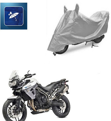 Atulit enterprises Two Wheeler Cover for Universal For Bike(Silver)