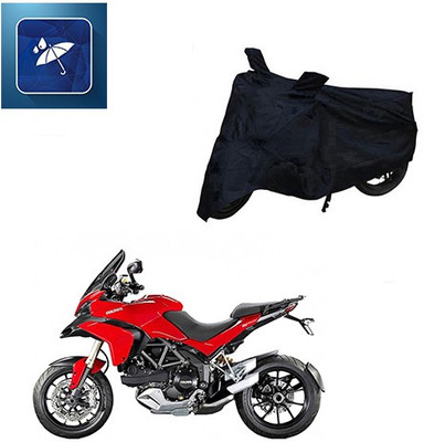 Atulit enterprises Two Wheeler Cover for Ducati(Multistrada, Black)