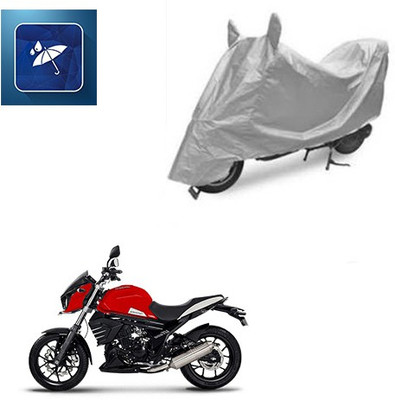 Atulit enterprises Two Wheeler Cover for Mahindra(Mojo, Silver)