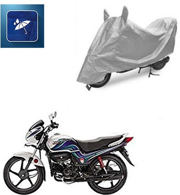 SRENTERPRISES Two Wheeler Cover for Hero(Passion Pro TR, Silver)