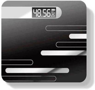 Zeom Automatic Personal Digital Weight Machine With Large LCD Display and 4 Sensor Technology For Accurate Weight Measurement Weighing Scale (Black 1) Quality Assurance Weighing Scale(Black)