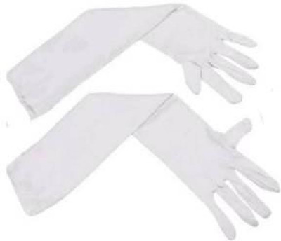 Shambhavi Cotton Arm Sleeve For Men & Women(Free, White)