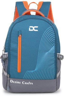 DEZiRE CRAfTS Stylish Unisex School College Multipurpose Travel Bag for Boys and Girls 28 L Laptop Backpack(Orange)