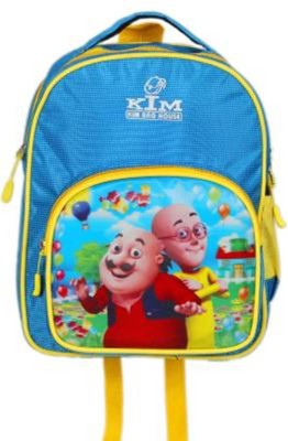 Kim Bag House Waterproof School Bag Waterproof School Bag(Light Blue, 14 L)