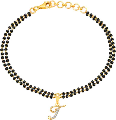 VSHINE FASHION JEWELLERY Alloy, Brass, Copper Cubic Zirconia Gold-plated Charm Bracelet