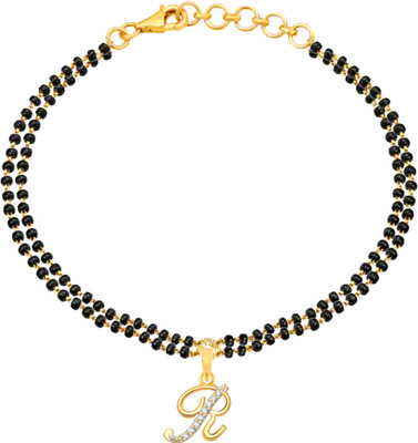VSHINE FASHION JEWELLERY Alloy, Brass, Copper Cubic Zirconia Gold-plated Charm Bracelet