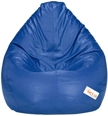 Sattva XXXL - Teardrop Bean Bag  With Bean Filling(Blue)