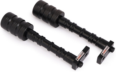 Grandbiker New Design 2 pieces Frame Slider Ball Crash Protectors - Black 01 Bike Crash Guard(KTM, TVS, Kawasaki, Yamaha)
