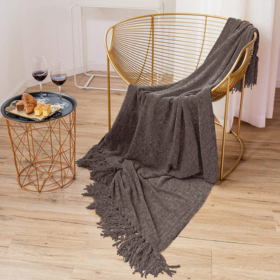 Cazimo Self Design Single Throw for  AC Room(Polyester, Grey)