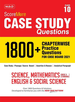 Score More Case Study Chapterwise Practice Questions Science Mathematics English and Social Science Class 10(English, Paperback, unknown)