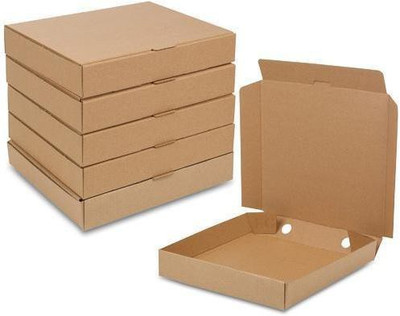 Varda Triple Wall Carton Cardboard 9 Inches Pizza Box For Restaurants, Hotels, Home, Delivery Packaging Box(Pack of 25 Brown)