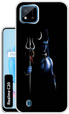 Case Club Back Cover for realme c20(Black, Grip Case, Silicon, Pack of: 1)