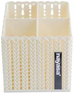 NAYASA Empty Cutlery Box Case(White  Holds 24 Pieces)