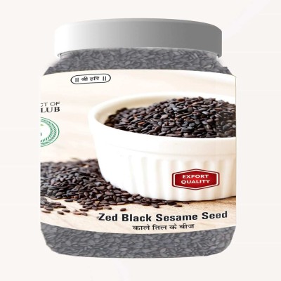 AGRI CLUB Black Sesame Seed/Kala Til/Til (500gm/17.63oz) Black Sesame Seeds(500 g)