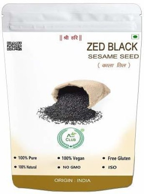 AGRI CLUB Black Sesame Seed/Kala Til/Til (1kg/35.27) Black Sesame Seeds(1 kg)