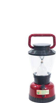 SOLAR UNIVERSE INDIA Solar LED Lamp cum Lantern with 360 degrees white LED lighting, Fancy Body with Plastic Handle, inbuilt battery & solar panel - 6 Modes 4 hrs Lantern Emergency Light(Red) SOLAR UNIVERSE INDIA Solar LED Lamp cum Lantern with 360 degrees white LED lighting, Fancy Body with Plastic Handle, inbuilt battery & solar panel - 6 Modes 4 hrs Lantern Emergency Light(Red)