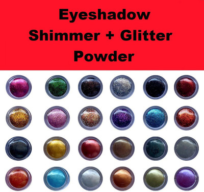 Glamezone Multicolor Shining Eyeshadow Shimmer / Glitter Powder 24 Pcs 48 g(Multicolor)
