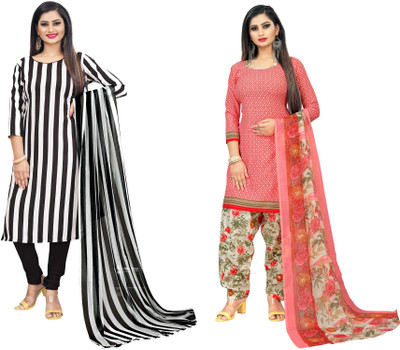 ANAND Crepe Printed Salwar Suit Material