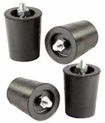 PMW Rubber Legs for LPG Gas Stove - L.P.Gas Stove - Black - Pack of 4 Piece - Heavy - with Screws Gas Cylinder Trolley(Black)