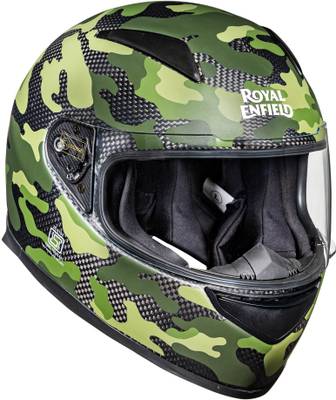 ROYAL ENFIELD Street Prime Camo Carbon Fiber Motorbike Helmet