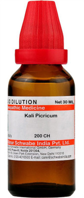 Dr.Willmar Schwabe India Kali Picricum 200 CH Dilution(30 ml)