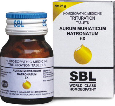SBL Aurum Muriaticum Natronatum 6X Tablets(25 g)