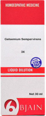 Bjain Gelsemium Sempervirens 3X Dilution(30 ml)