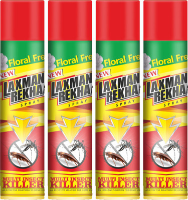 Laxman Rekha Floral Fresh Multi Insect Killer Spary(4 x 200 ml)