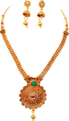 Geetanjali Brass Silver Jewellery Set(Pack of 1)