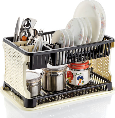 MARCELLA New Kitchen Organizer Rack, kitchen rack ,dish driner rack Utensil Kitchen Rack(Plastic, Multicolor)