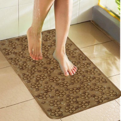 KUBER INDUSTRIES PVC (Polyvinyl Chloride) Bathroom Mat(Blue, Free)