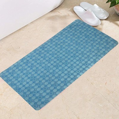 KUBER INDUSTRIES PVC (Polyvinyl Chloride) Bathroom Mat(Sky Blue, Free)