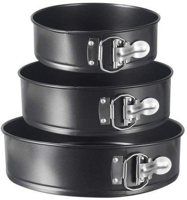 NMS TRADERS Aluminium Cake Mould 3(Pack of 1)