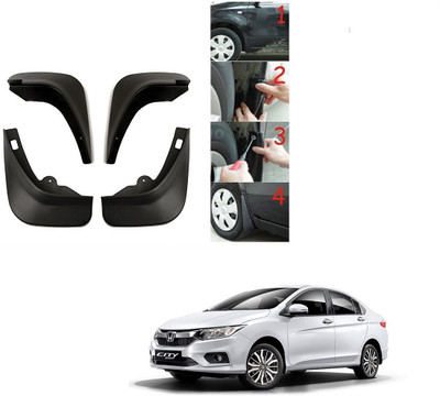 KOZDIKO Front Mud Guard, Rear Mud Guard For Honda New City i-VTEC 2017, 2018, 2019(Black)