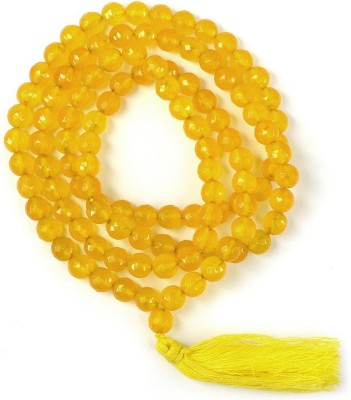 REIKI CRYSTAL PRODUCTS Yellow Onyx Mala Natural Crystal Mala Stone Mala Stone Necklace Jap Mala 8 mm Faceted 108 Beads Mala Crystal Necklace Fashion Jewelry For Reiki Healing Crystal Healing 32 inch Approx Beads, Onyx, Crystal Crystal Chain