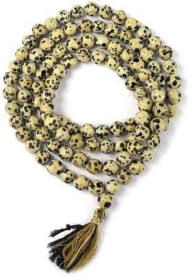 REIKI CRYSTAL PRODUCTS Dalmatian Jasper Mala Natural Crystal Mala Stone Mala Stone Necklace Jap Mala 8 mm Faceted 108 Beads Mala Crystal Necklace Fashion Jewelry For Reiki Healing Crystal Healing 32 inch Approx Beads, Crystal Crystal Chain