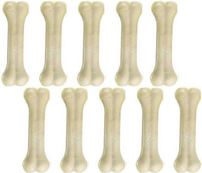 SHIVAYE COLLECTION Pet Food & Supplies Bones White Dog Chew 3 Inch Pack of 10 Dog Chew Chicken Chicken Dog Chew(270 g, Pack of 10)