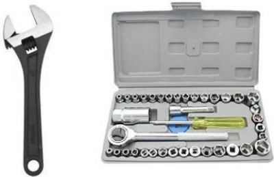 Airfit 40pcs socket set with the adjustable wrench Power & Hand Tool Kit(41 Tools)