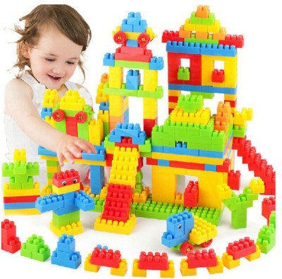 Willyard 100 Pcs (92 Pieces +8 Tyres) DIY Building Blocks for Kids Blocks with Wheel - Learning and Education Toys for Kids Creativity and Imagination Development Skill Development,MIND SHARPENING /Learning Toy/Educational Toy(Multicolor)