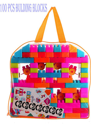 BOZICA 100 PCS. Building blocks,creative learning educational toy for kids puzzle assembling shape building unbreakable toy set(100 Pieces)