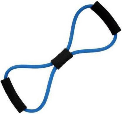 sportioz S shape Band Fitness Exercise Tool Resistance Band Resistance Tube(Blue, Black)
